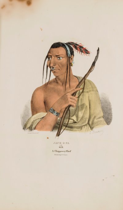 JACK-O-PA or the Six; A Chippeway Chief（アボリジナル・ポートフォリオより 作： ジェームズオットールイス