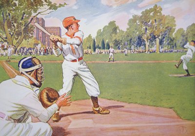1920年代のアイビーリーグ・カレッジゲーム（カラーリトグラフ 作： James Paterson