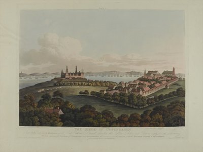 デンマーク1807：コペンハーゲンの包囲、ロバートポラード（1792-1867）とジョセフコンスタンティンスタドラー（1780-1812）によって彫刻され、1807年に公開（色付きのアクアチント） 作： James Pattison Cockburn
