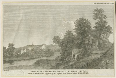 メイフィールド-ハンギングブリッジ：彫刻、nd [c 1796] 作： James Peller Malcolm