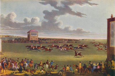 ニューマーケットレース、1909年。 作： James Pollard