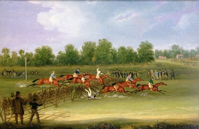 St Albans Tally-Ho Stakes, May 22nd 1834 (oil on canvas) 作： James Pollard