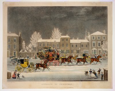 ジョージ・ハントによって刻まれたクリスマスへのアプローチ 作： James Pollard