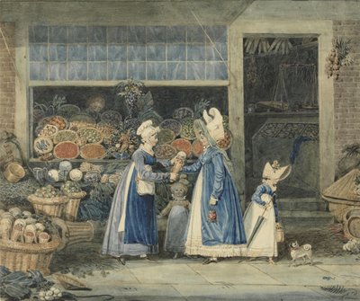 八百屋（紙にペンとトイレ） 作： James Pollard