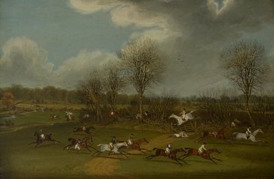 1832年、1832年から33年3月8日のセントオールバンズグランドスティープルチェイス 作： James Pollard