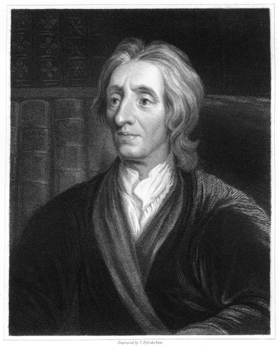 ジョンロック、イギリスの哲学者、1836年。 作： James Posselwhite