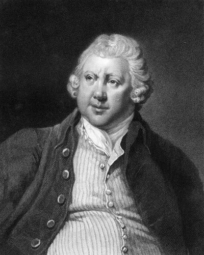 リチャード・アークライト、18世紀のイギリスの実業家で発明家、1836年。 作： James Posselwhite