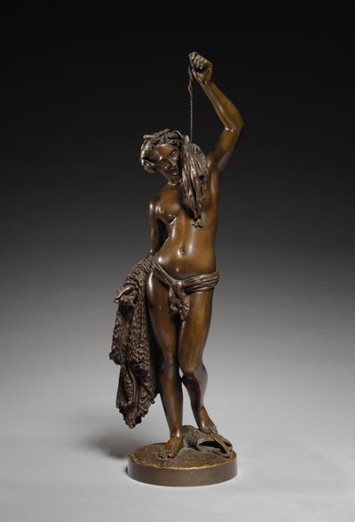 釣りの寓話、c。 1840。 作： James Pradier