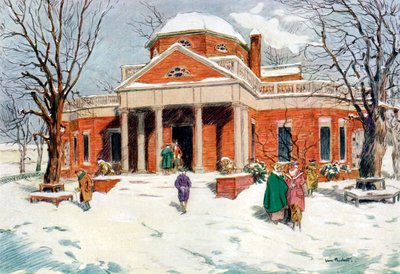 モンティセロ、米国バージニア州シャーロッツビルの近く、1921年c18世紀。 作： James Preston