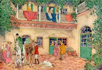 お化け屋敷、ニューオーリンズ、ルイジアナ州、米国、18世紀1921年。 作： James Preston