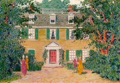 クインシーハウス、アメリカ、ニューイングランド、18世紀1921年。 作： James Preston