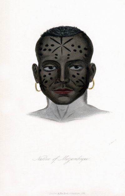 モザンビーク出身、c1850。 作： James Prichard