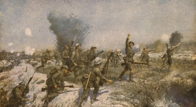 アルスター師団の攻撃、1916年7月1日」、1930年頃。   作： James Prinsep Beadle