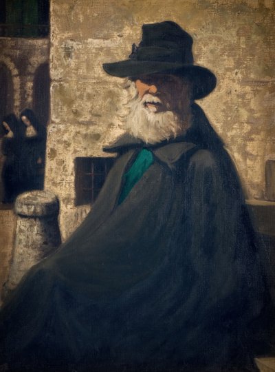 老いた乞食」1930年 作： James Pryde