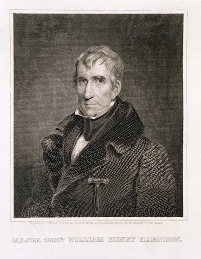 ウィリアムヘンリーハリソン少将、リチャードW.ドドソン（1812-67）によって彫刻 作： James Reid Lambdin