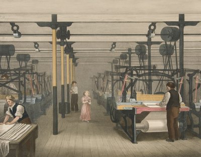 織り、綿の進歩10号、パブ。 1840 作： James Richard Barfoot