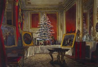 ビクトリア女王のクリスマスツリー、1850 作： James Roberts