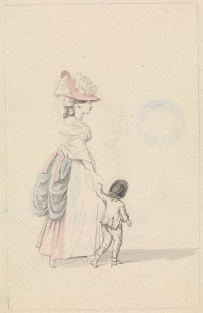 女性と子供 作： James Roberts