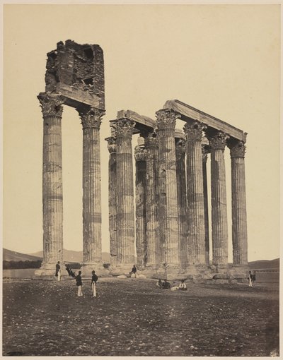 木星オリンピウス神殿、c。 1853年。 作： James Robertson