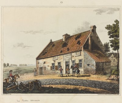 ラベルアライアンス、「ウォータールーの戦いの歴史的記述」、1817年（アクアチント色） 作： James Rouse