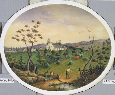 ヴァンブラントホームステッド、1865年頃（紙にトイレ） 作： James Ryder van Brunt