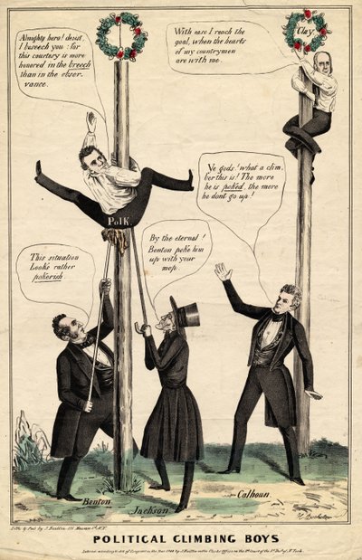 政治的クライミングボーイズ、Jベイリー、Hブホルツァー、ニューヨーク、1844年発行 作： James S. Baillie