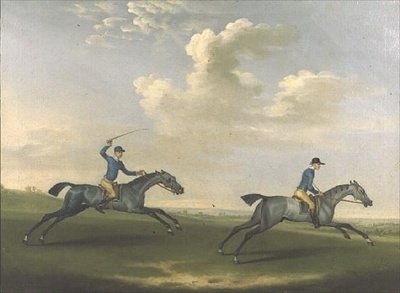 運動する2頭の競走馬 作： James Seymour