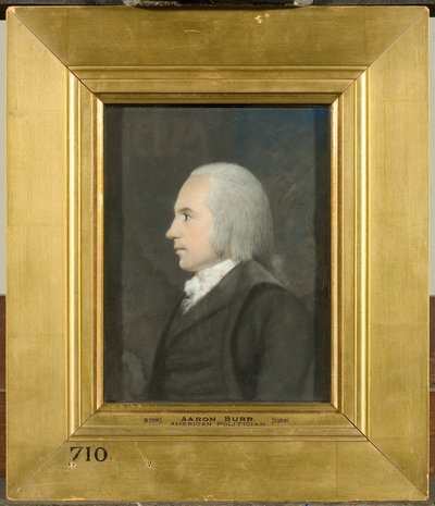 アーロン・バー、1797年頃（灰色の紙にパステルカラー） 作： James Sharples