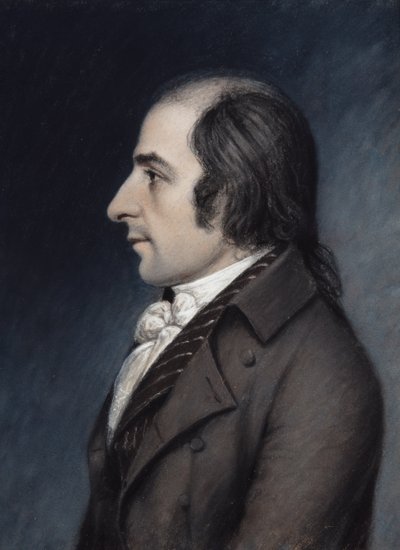 アルバート・ギャラティン（1797年頃）（灰色の紙にパステル 作： James Sharples