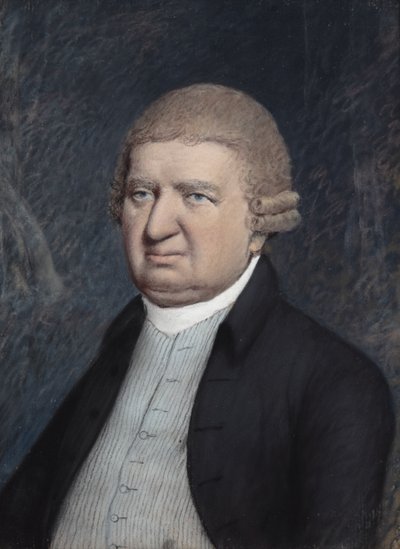 エラスムス・ダーウィン博士、1803年以前（灰色の紙にパステル画 作： James Sharples