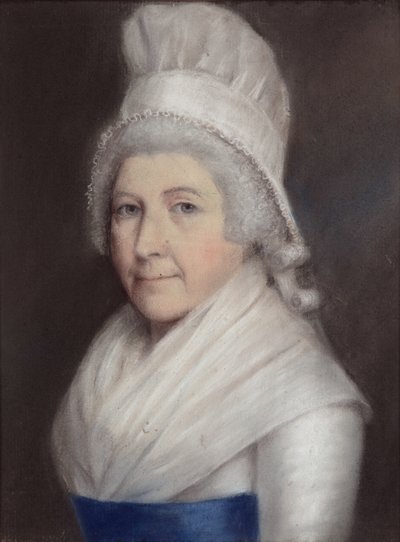Mary Andrewes（グレーの紙にパステル 作： James Sharples