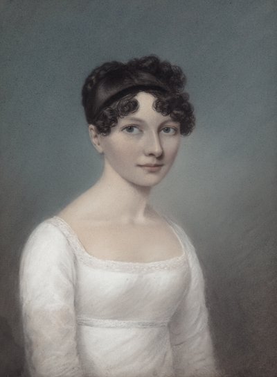 若い女性の肖像画 作： James Sharples