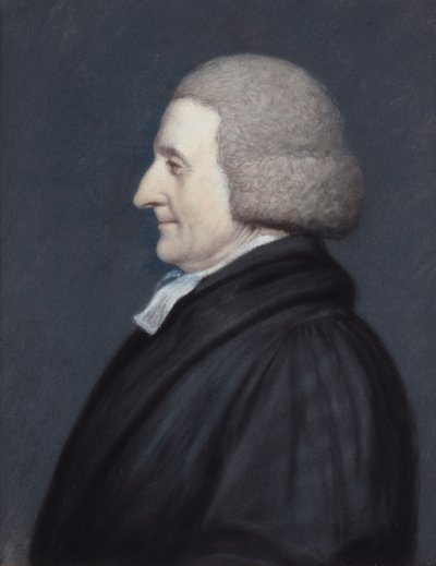 The Rev.Richard Greaves（灰色の紙にパステル画 作： James Sharples