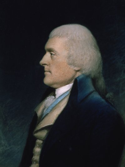 トーマス・ジェファーソン（1743-1826）1797年頃（パステル・紙 作： James Sharples