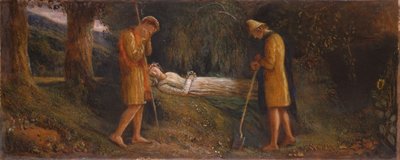 イモージェンとシェパード 1860-1870   作： James Smetham