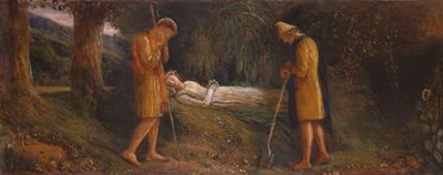 イモージェンと羊飼い1860-1870 作： James Smetham