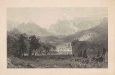 ロッキー山脈 作： James Smillie, after Albert Bierstadt
