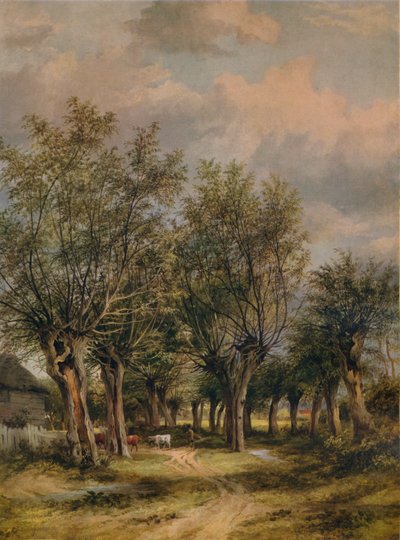 ノリッジ近くのレーン、c1837 作： James Stark