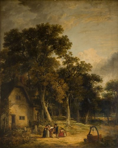 木の中のコテージ」1859年 作： James Stark