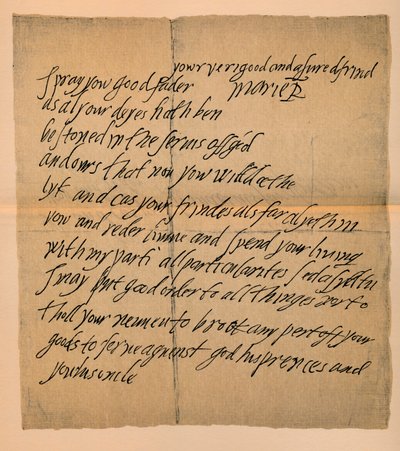 1542年から1587年にかけてのメアリー女王からダンファームリン修道院長への手紙、1889年 作： James Stillie