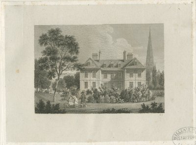 リッチフィールド-近くの司教の宮殿：彫刻、nd [c 1816]（印刷） 作： James Storer