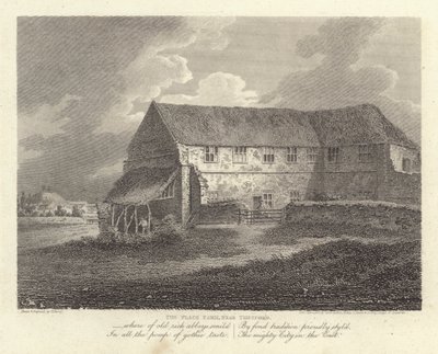 ロバート・ブルームフィールド（詩人）。The Place Farm, near Thetford (carving) 作： James Storer