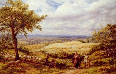 旅人、1872年頃（キャンバスに油彩） 作： James Thomas Linnell