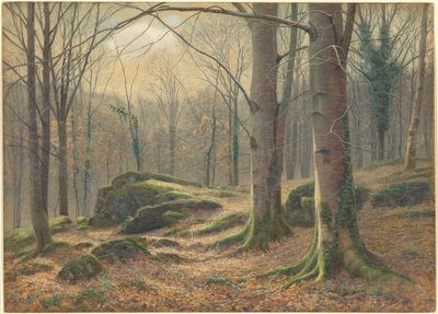 冬の朝、霜が溶ける 作： James Thomas Watts