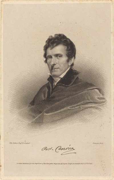 アントニオ・カノーヴァ 作： James Thomson possibly after John Jackson