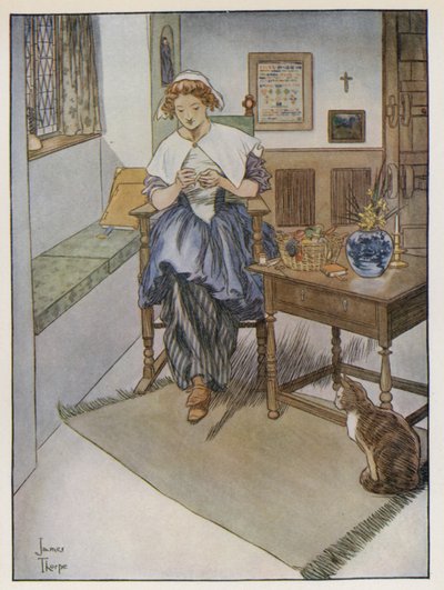 Izaak Walton による The Compleat Angler のイラスト 作： James Thorpe