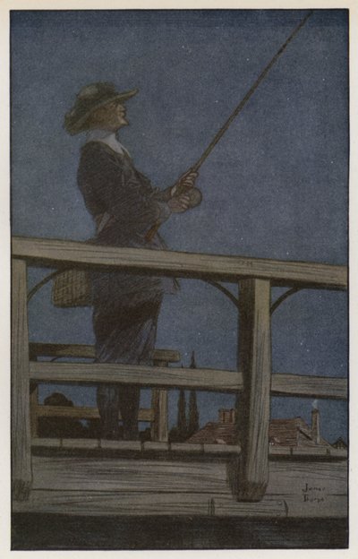 Izaak Walton による The Compleat Angler のイラスト 作： James Thorpe