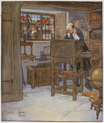 Izaak Walton による The Compleat Angler のイラスト 作： James Thorpe