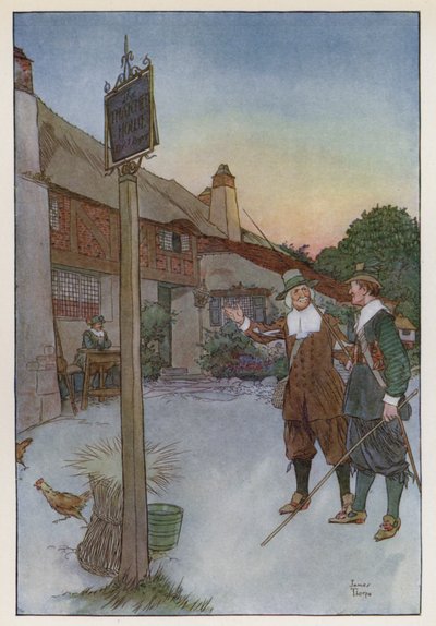 Izaak Walton による The Compleat Angler のイラスト 作： James Thorpe