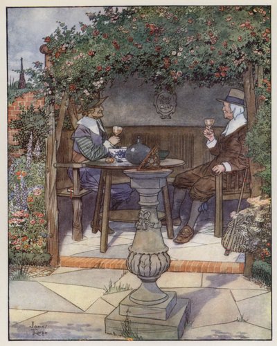 Izaak Walton による The Compleat Angler のイラスト 作： James Thorpe